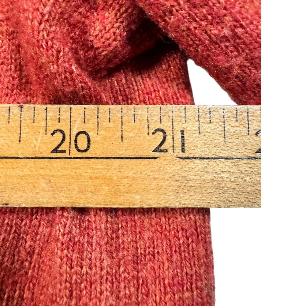 J Crew Mercantile Burnt Orange Marled‎ Crew Neck Sweater Mens Size L wool blend